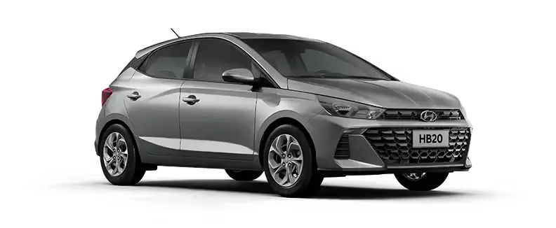HB20 Motor Kappa 1.0 Transmissão Manual Comfort 2026/2027 Prata Brisk